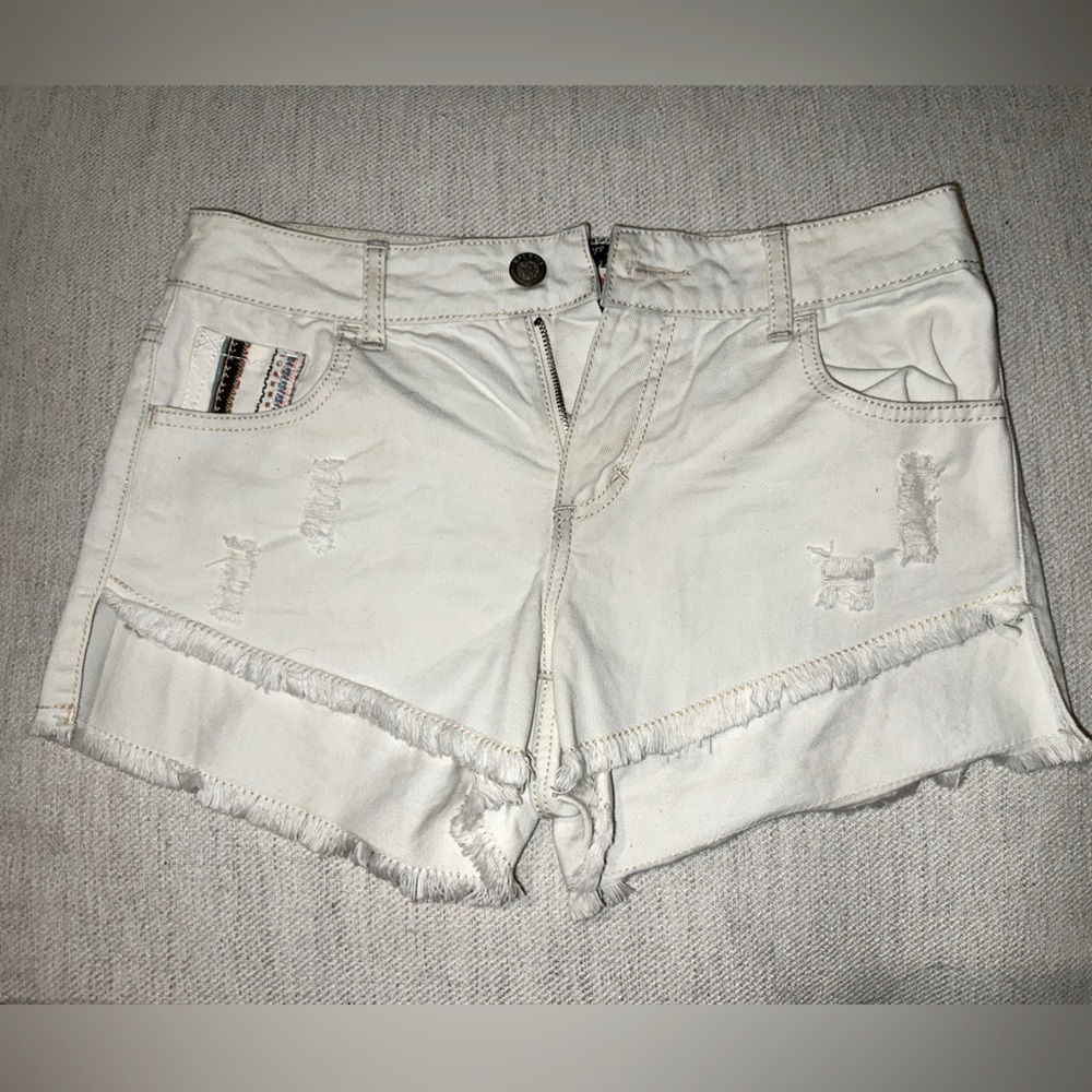 Size medium high rise jean shorts